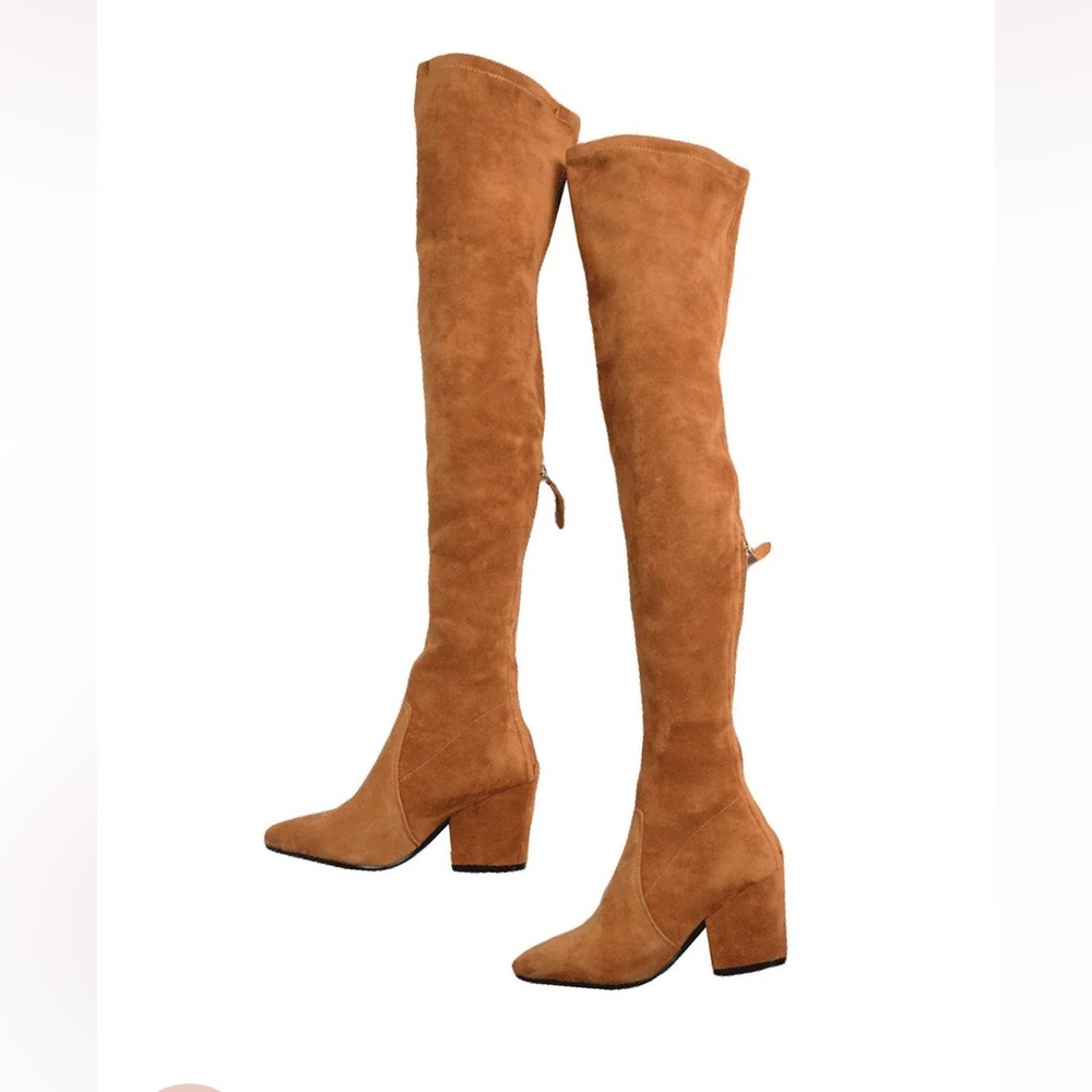 Goodnight Macaroon Tan Over the Knee Boots